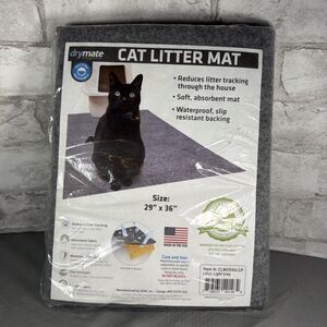 Cat Litter Box Mat, Litter Trapping Mat, 29x36 Inch (Pack of 1) Light Grey
